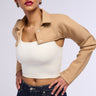 Front View Yuki Crop Bolero Working Jacket