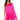 Front View Zasha One Shoulder Bandage With Fringe Mini Dress In Pink