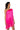 Side View Zasha One Shoulder Bandage With Fringe Mini Dress In Pink