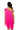 Extra View Zasha One Shoulder Bandage With Fringe Mini Dress In Pink