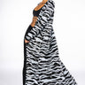 Front View Zebra Sequin Duster