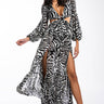 Front View Zebra Vibez Maxi Dress