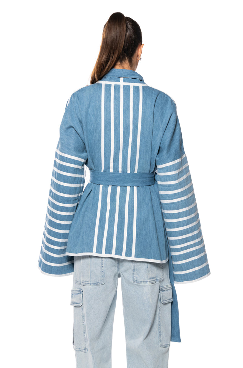 Extra View Zen Denim Kimono Jacket