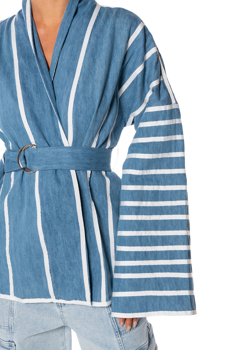 Extra View Zen Denim Kimono Jacket