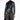 Front View Zendaya Pleather Hi Lo Trench Jacket