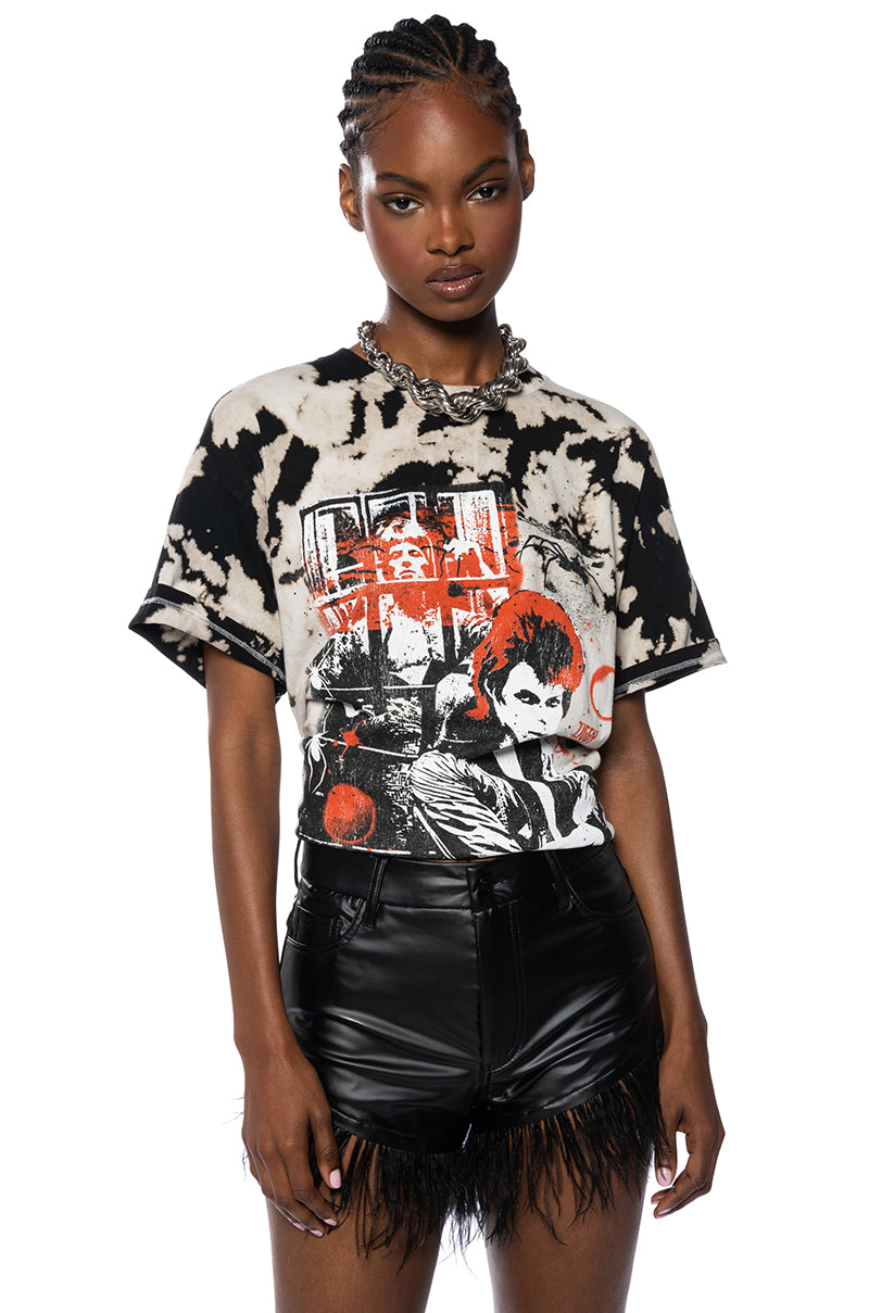 Front View Ziggy Stardust Vintage Print Band Tee view 1