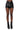 Extra View Zipped Up Pu Short In Black