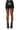 Extra View Zipped Up Pu Short In Black