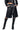 Front View Zoe Long Faux Leather Shorts