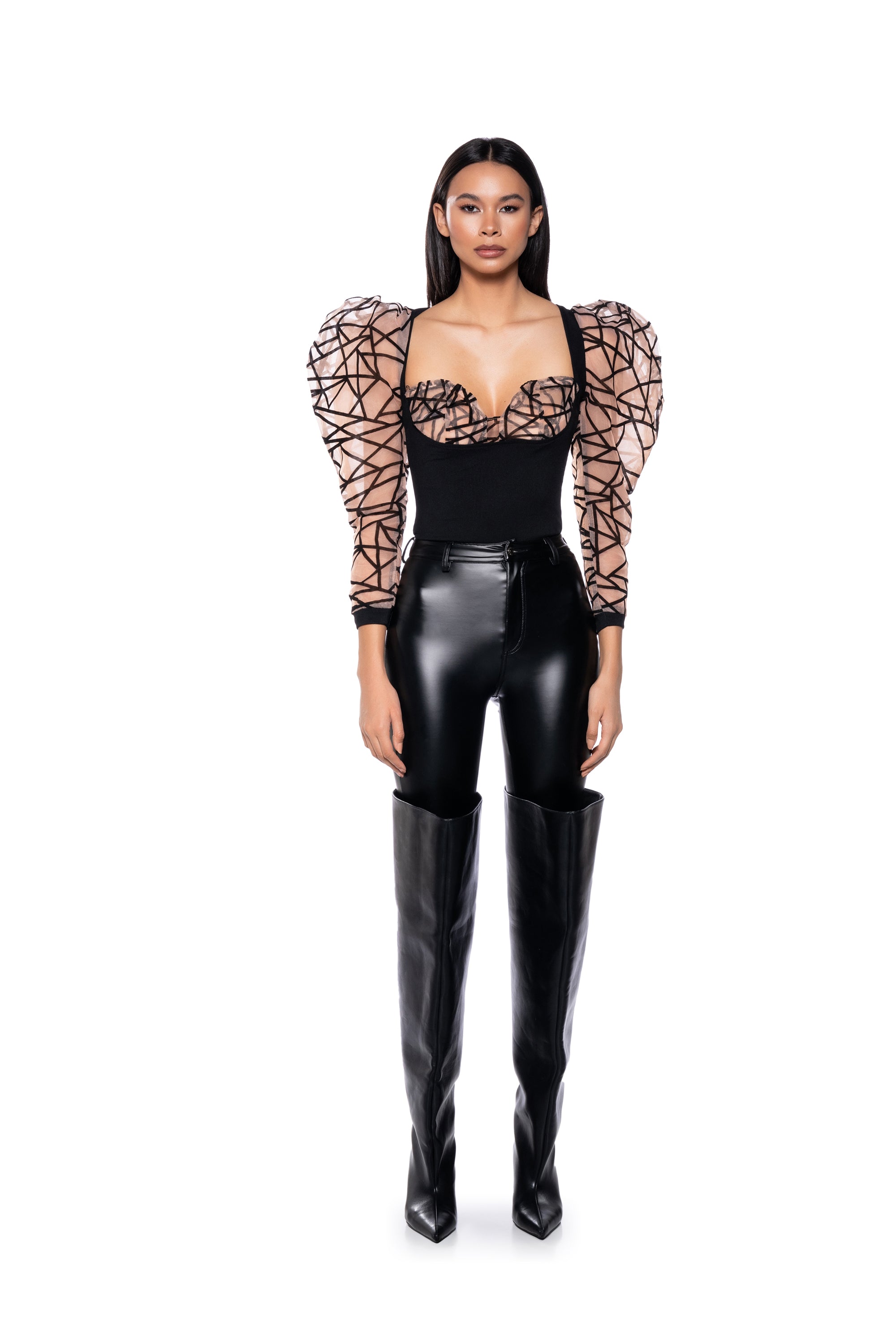 Extra View Zoe Puff Sleeve Top