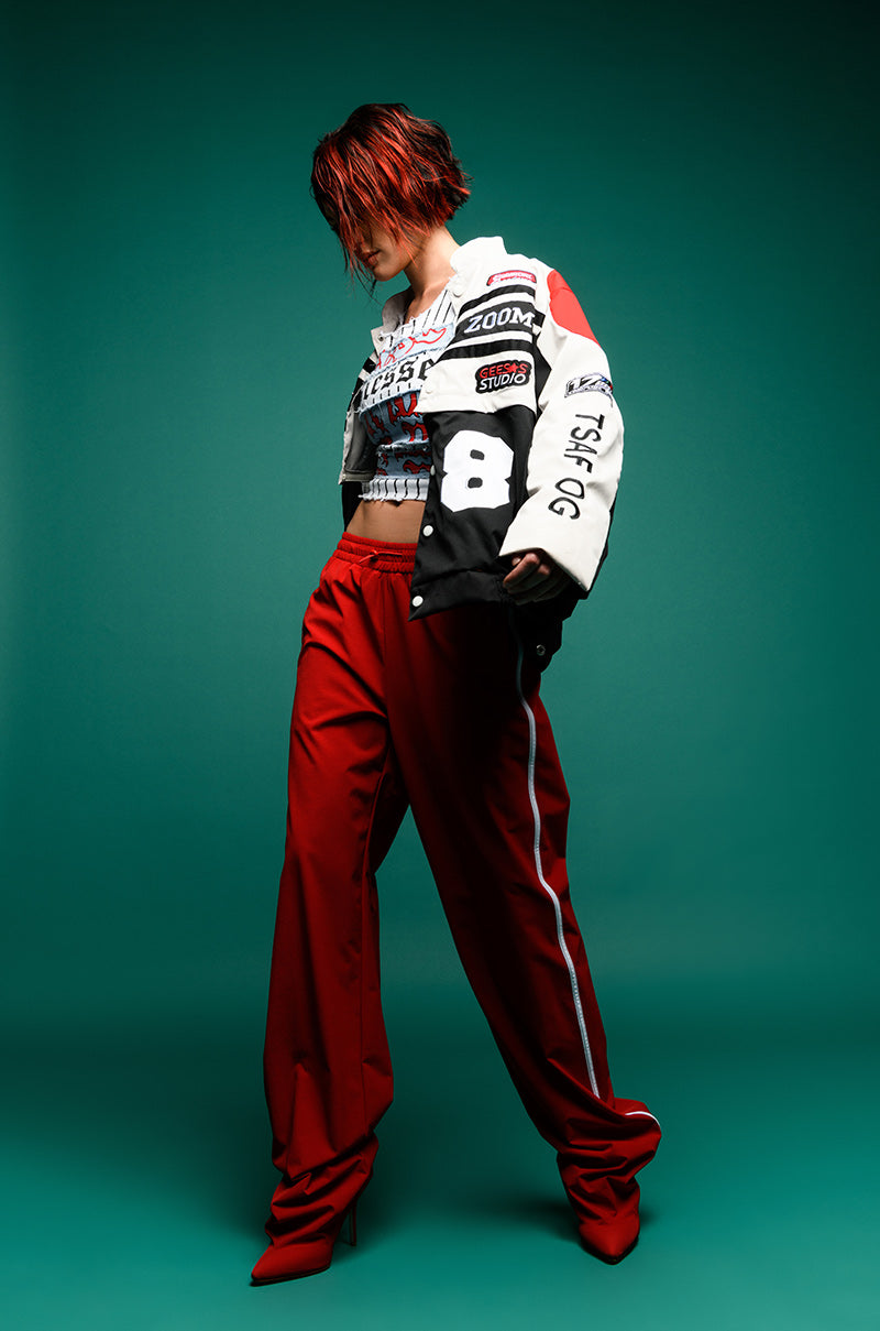 Extra View Zoom Zoom Two In One Bomber Skirt Set