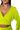 Extra View Zumi Cropped Wrap Front Hoodie In Lime