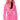 Front View Zumi Cropped Wrap Front Hoodie In Pink