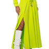 Front View Zumi Maxi Skirt In Lime