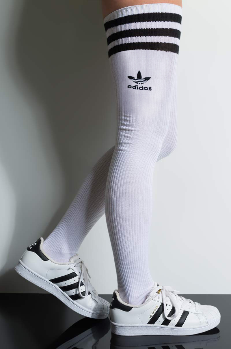 white adidas socks womens