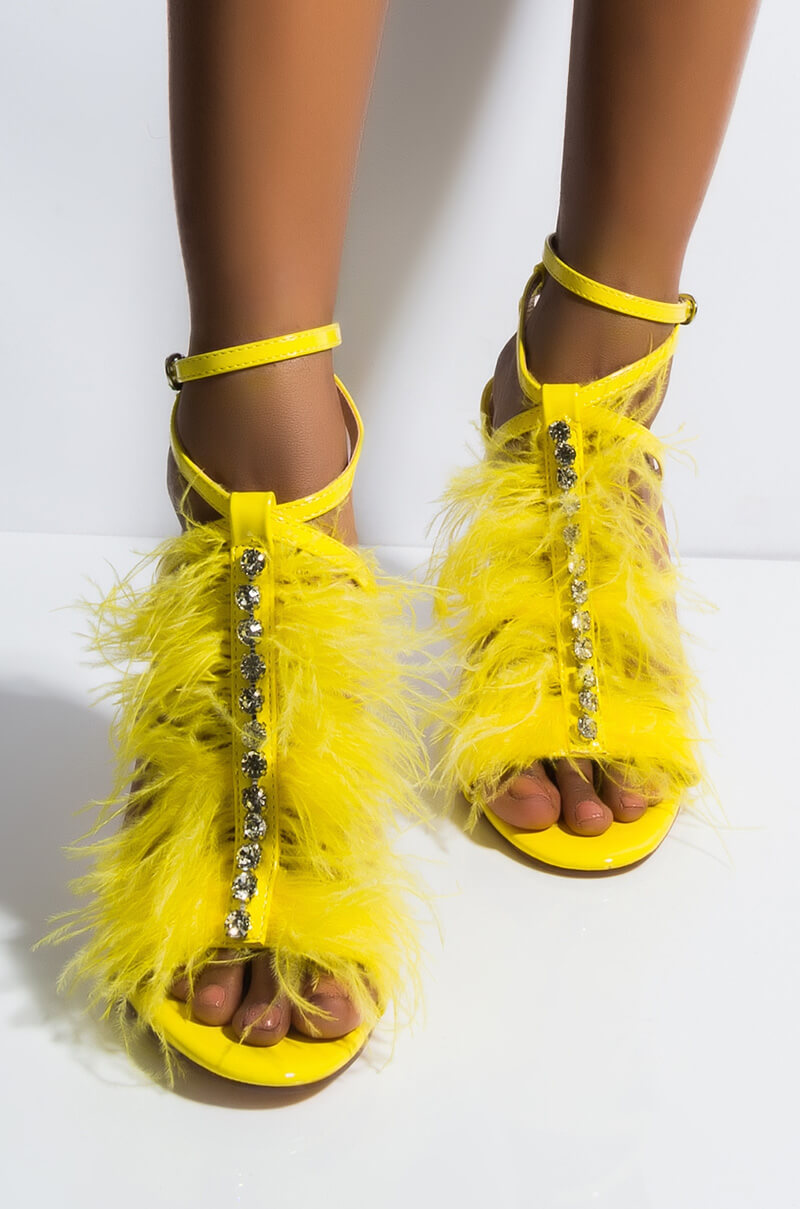 azalea wang feather heels