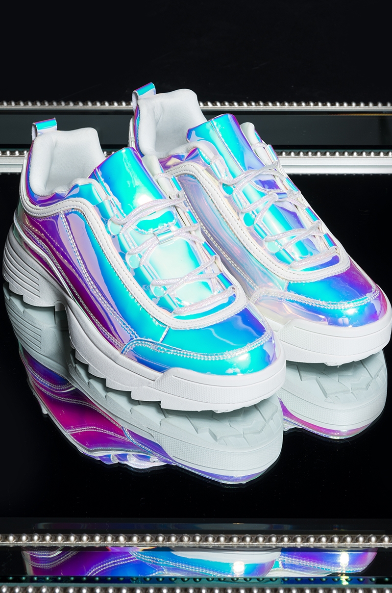 holographic fila shoes