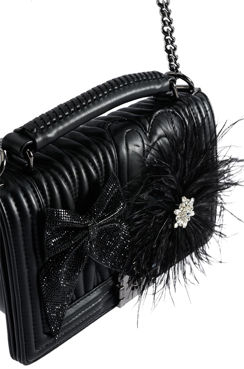 black feather purse Online Shopping
