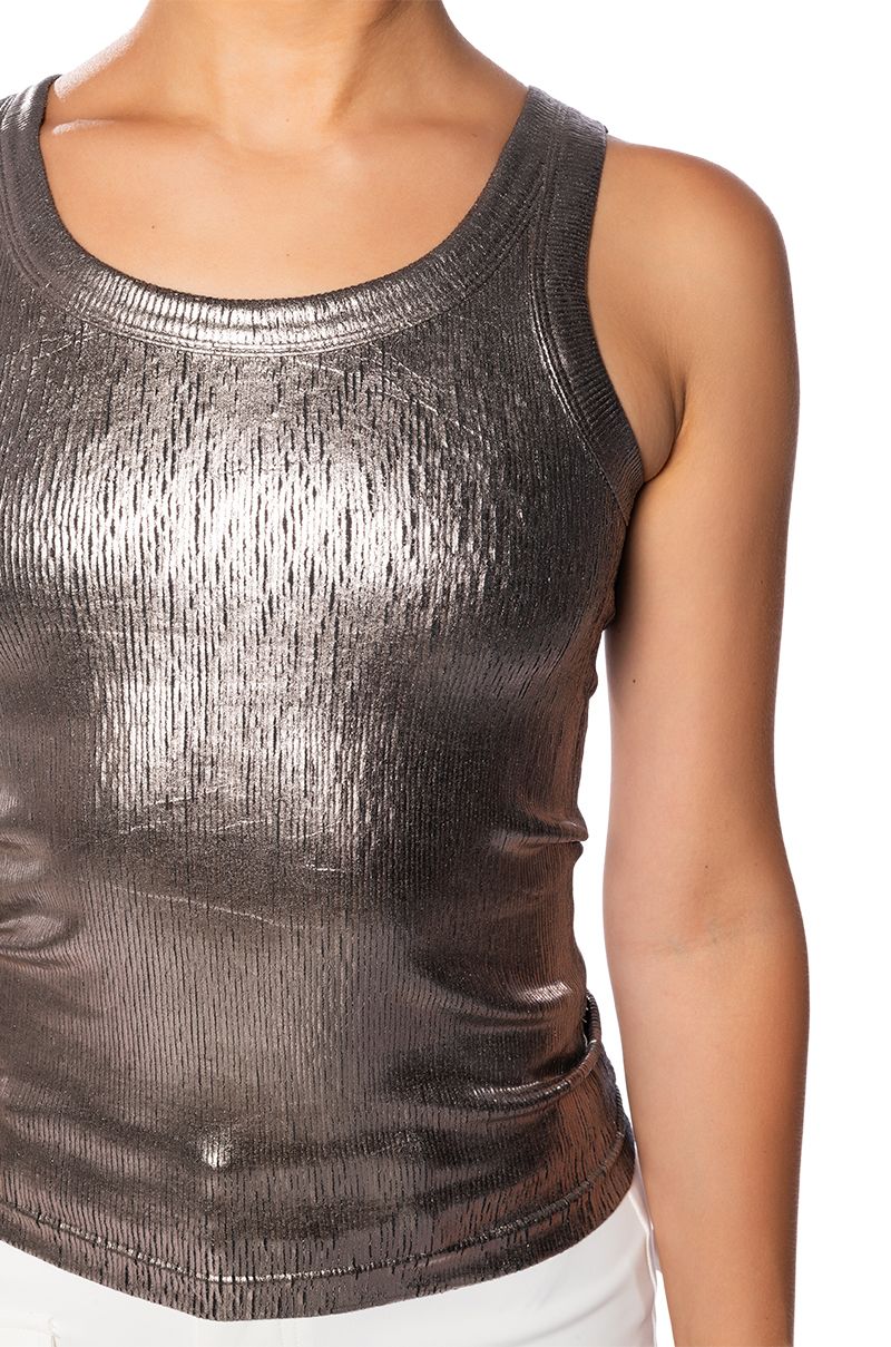 MELTED METALS BASIC LOUNGE TANK IN ANTHRACITE