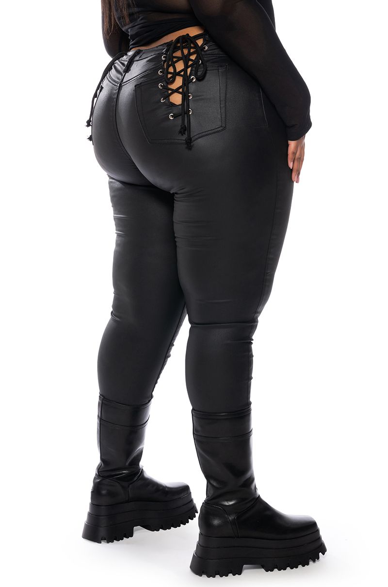White House Black Market Stretch Leather Pants for Women