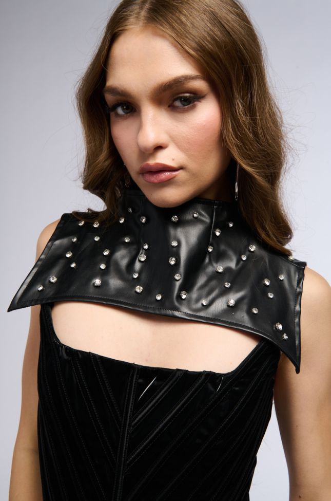 Front View Beyond All Embellished Collar