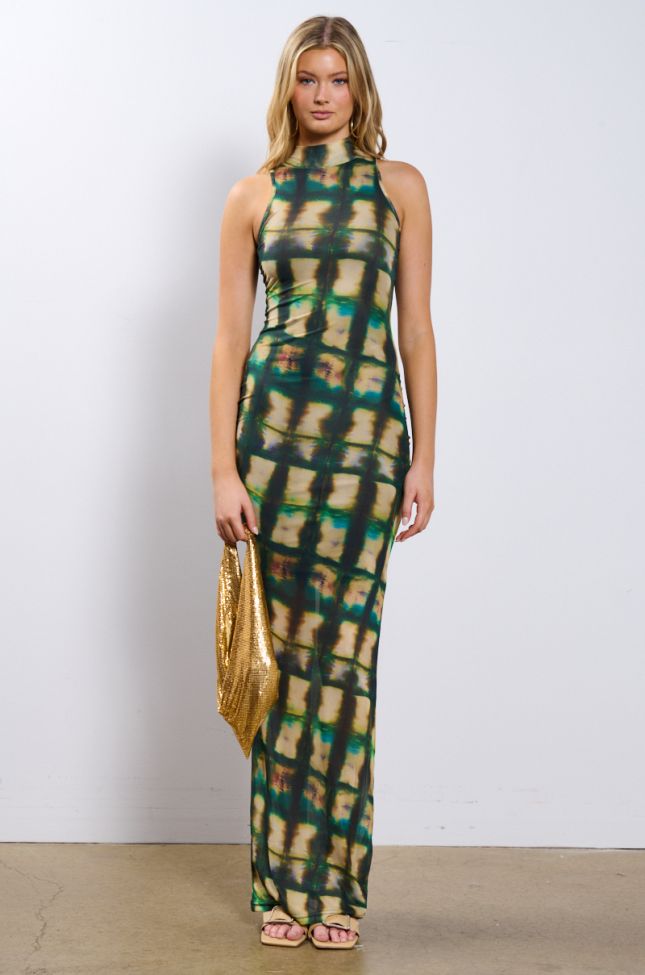 Front View Cool For The Summer Printed Maxi Dress