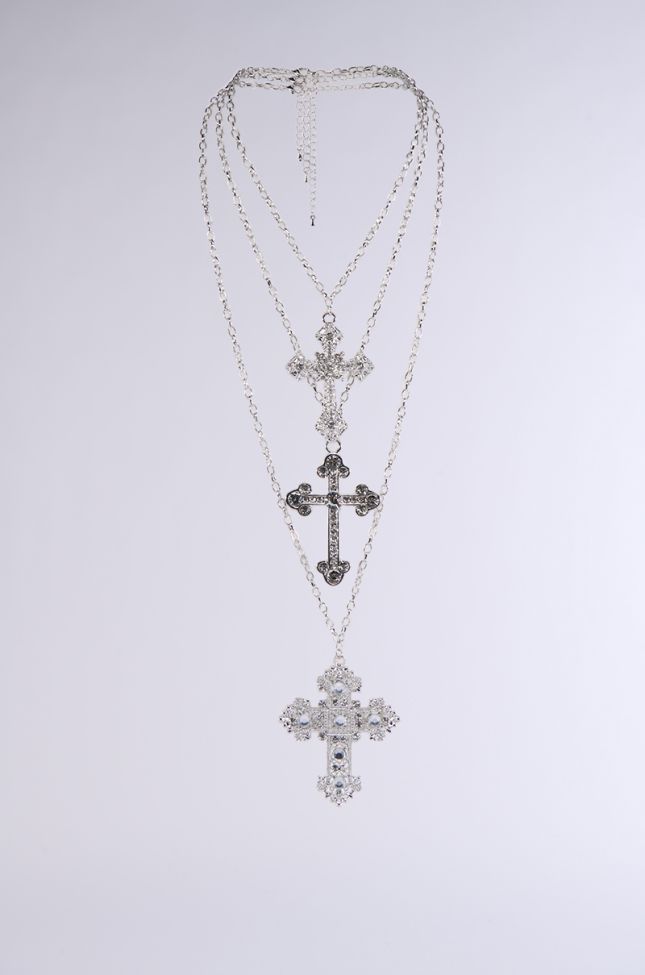 Side View Cross My Heart Necklace