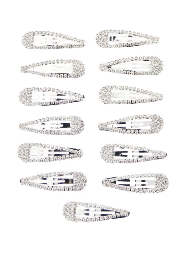 Side View Essential Bling Hair Clip Set