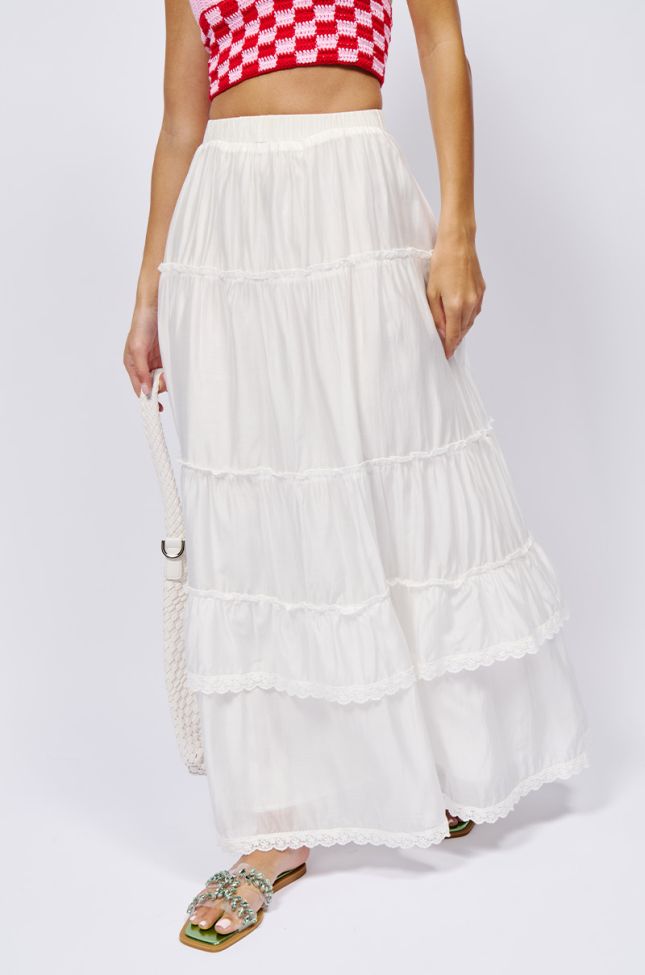 Front View Haven Flowy Maxi Skirt