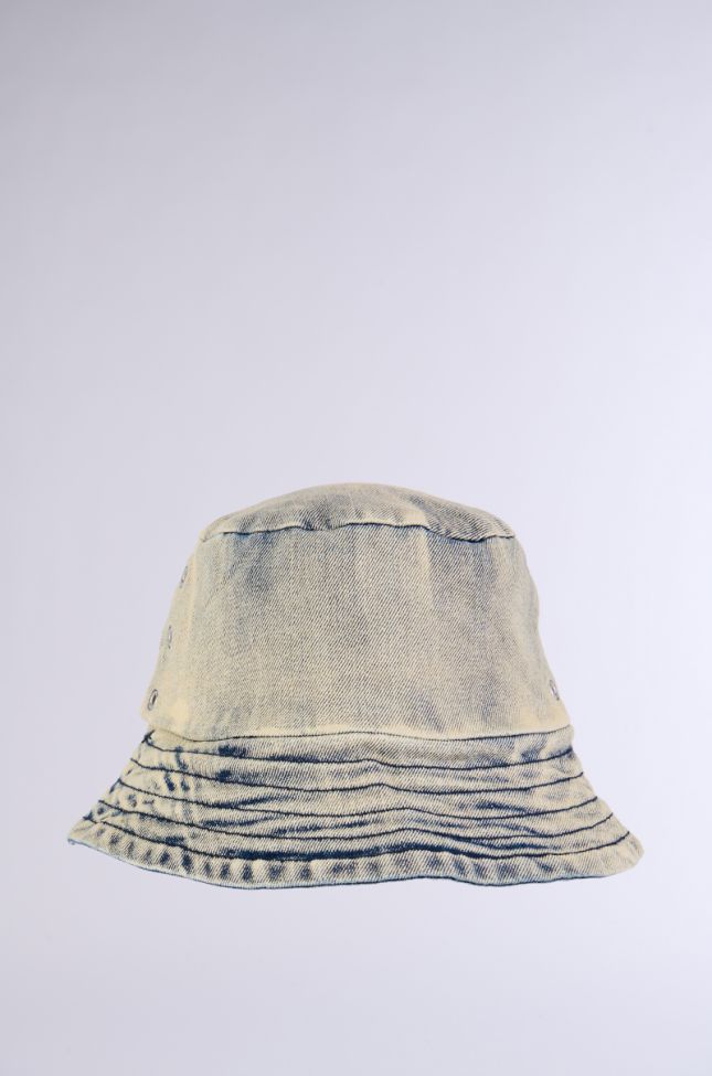 Side View Never Jaded Washed Bucket Hat