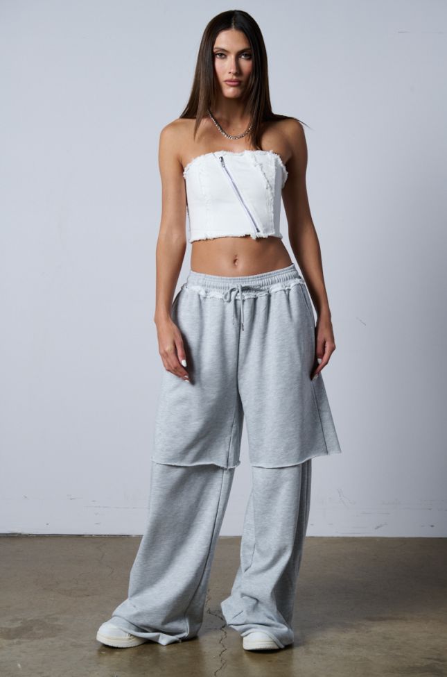 Extra View Over And Over Wide Leg Jogger