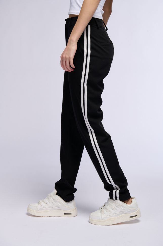 Extra View She A Rider Striped Woven Trousers