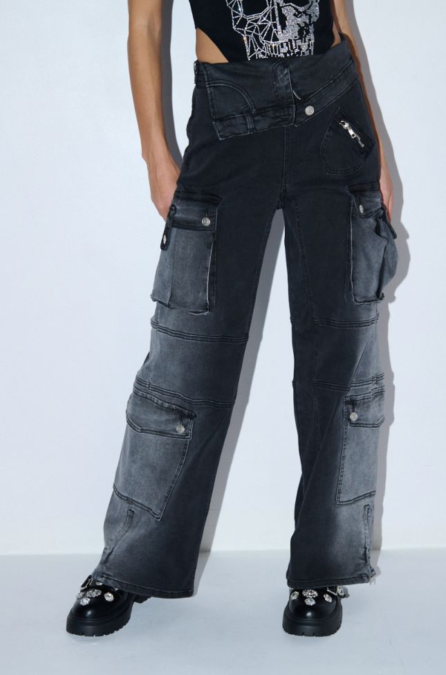 Extra View Something New Fold Over Waistband Denim Pant