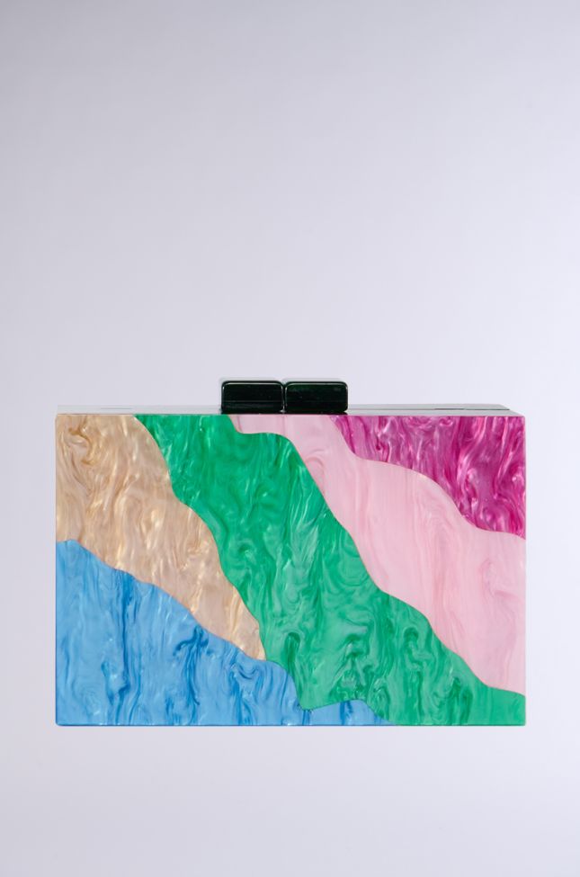 Side View Sunkissed Acrylic Clutch