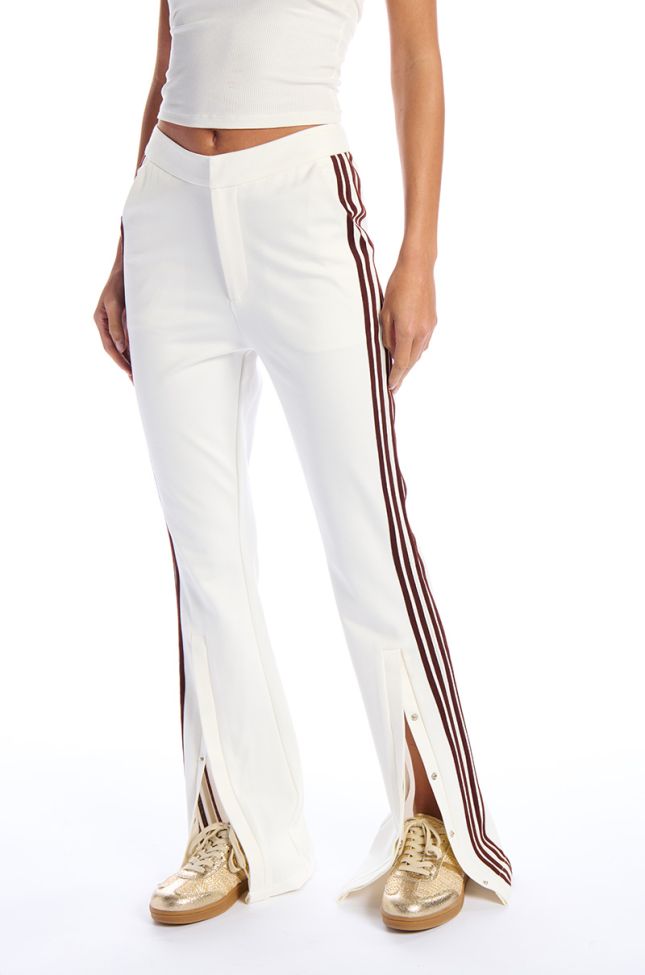 Front View Type Of Love Flare Trouser With Side Stripes