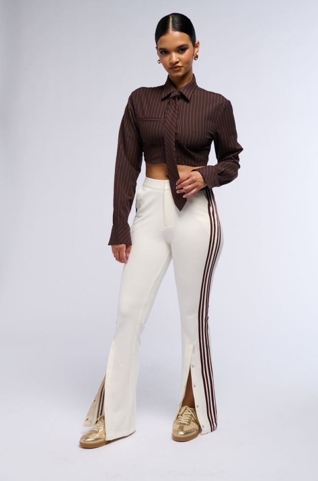 Detail View Type Of Love Flare Trouser With Side Stripes