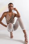 Compre Fantasy Drop Razor Crystal Body Chain Top Women Handmade