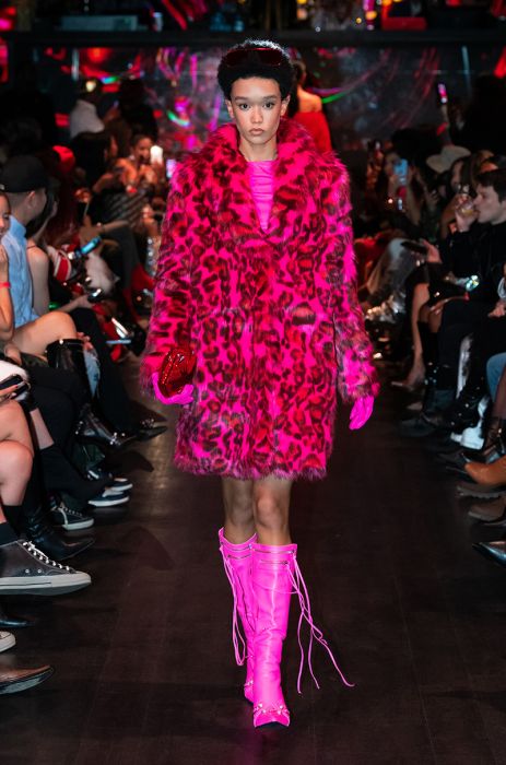 BADDEST OUT FAUX FUR COAT IN PINK