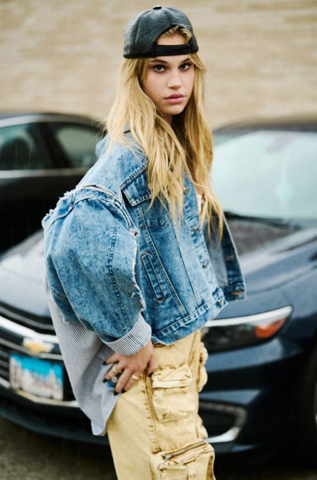 HYBRID OVERSIZED DENIM JACKET