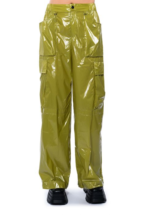 Akira New Obsession Light Weight Relaxed Pants | Green | Size Medium