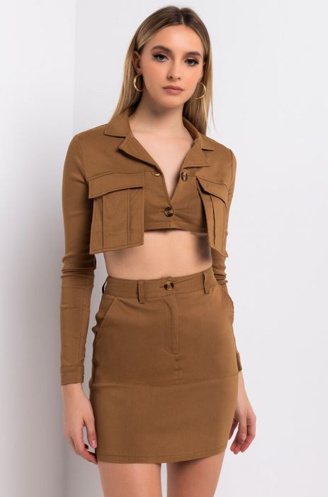 Ride With Me Utility Cropped Jacket