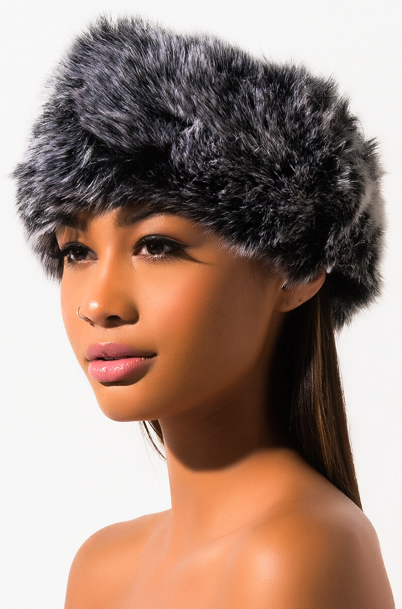 fur wrap hat