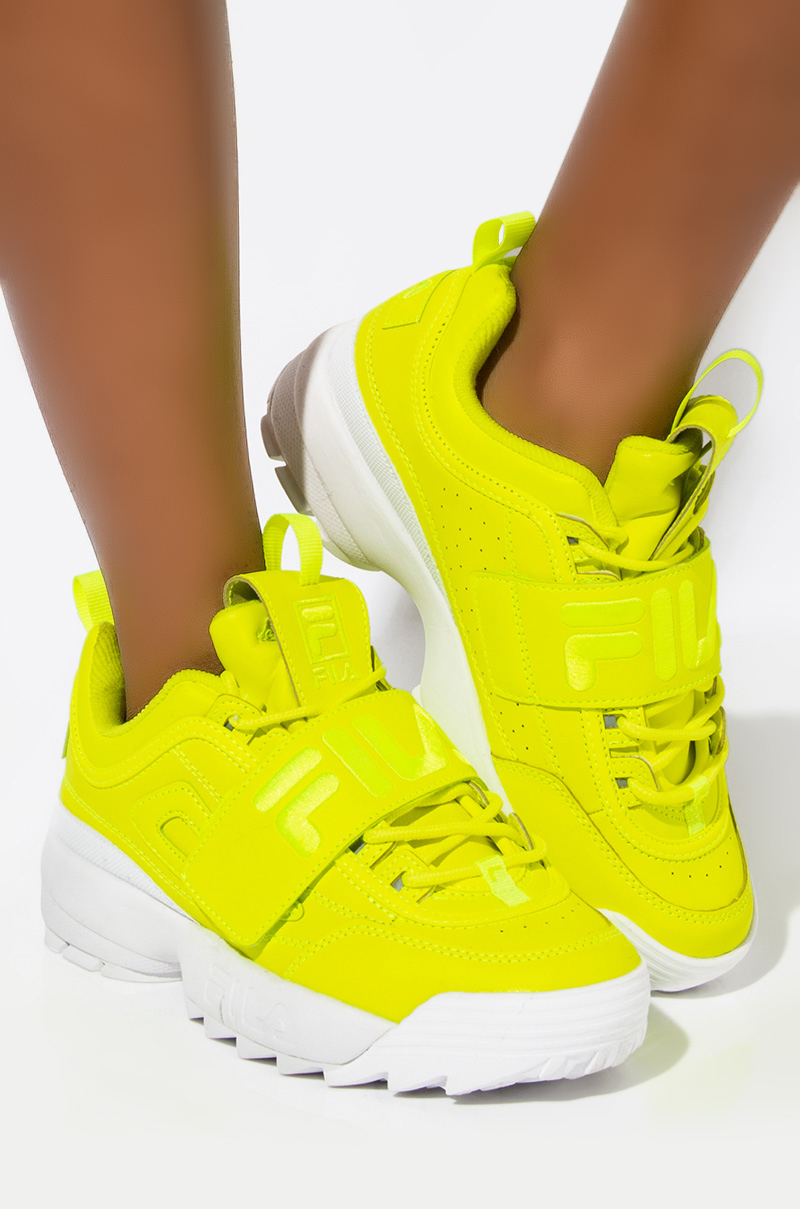 Thick Sole Sneaker In SAFETY YELLOW 