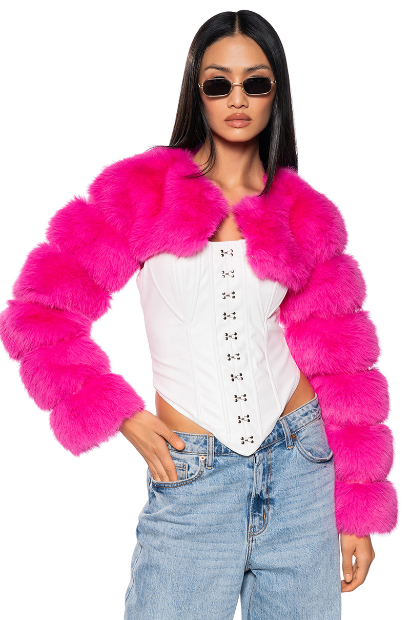 Ladies Faux Fur Jacket