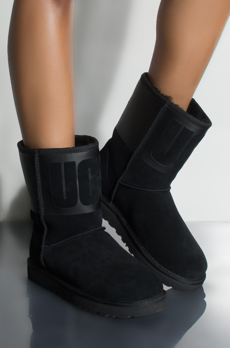 ugg classic short rubber boots